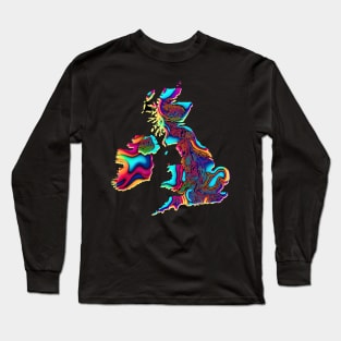 Psychedelic United Kingdom (no text) Long Sleeve T-Shirt